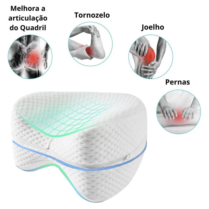 Almofada  de Pernas Para Dormir - Alívio Imediato Das Dores Nas Costas - Nuver Spine